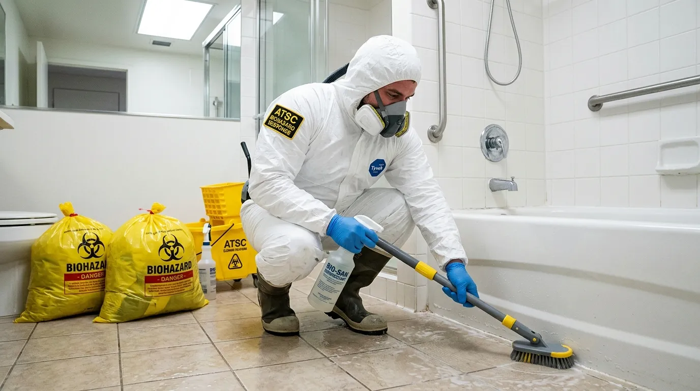 Decontamination equipment deployed for Blood Cleanup in Port Richmond